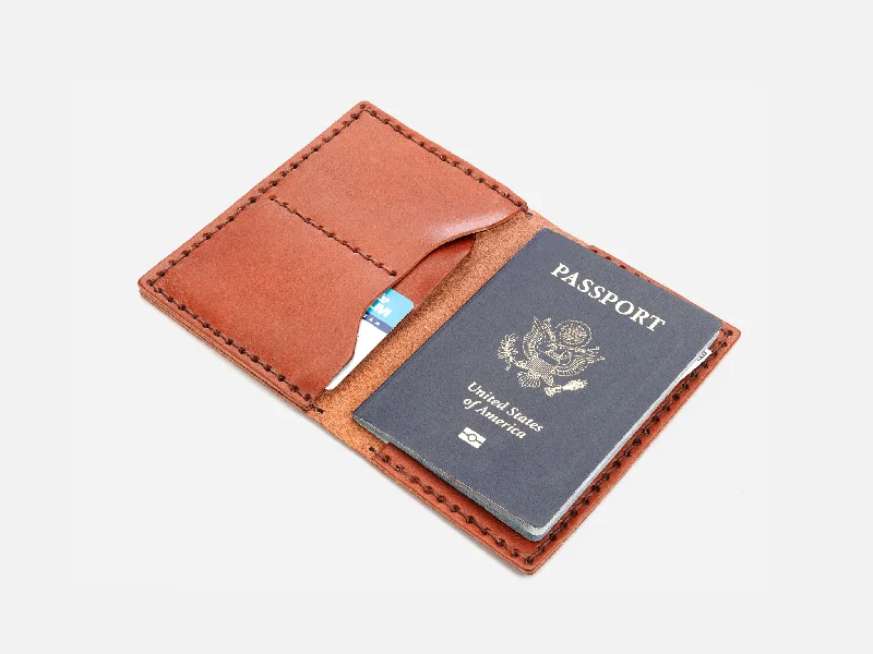 Luxury leather money clips with card slotsNo. 153 Passport Wallet