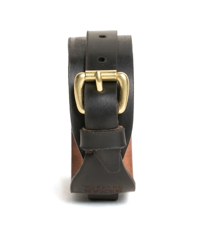 Luxury leather money clips with card slotsPass Thru Cuff Black Cordovan