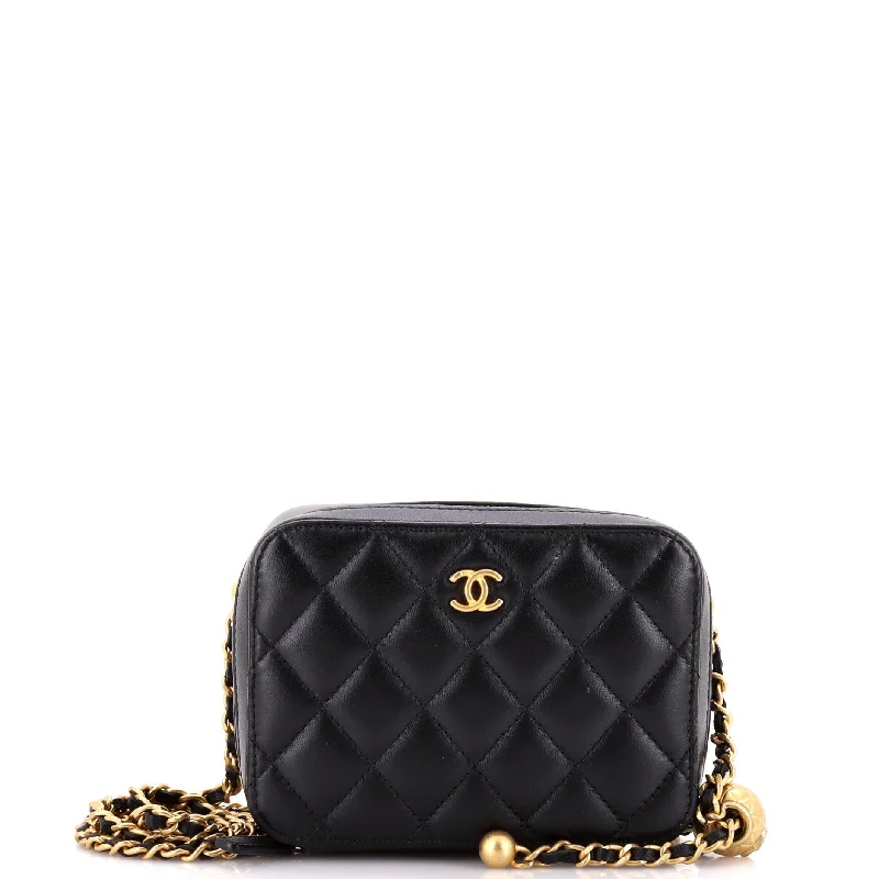 How to clean and maintain metal money clipsPearl Crush Zip Around Vanity Case with Chain Quilted Lambskin Mini