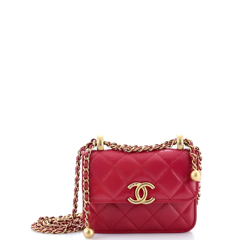 Best money clips for cash and cardsPerfect Fit Flap Coin Purse with Chain Quilted Calfskin