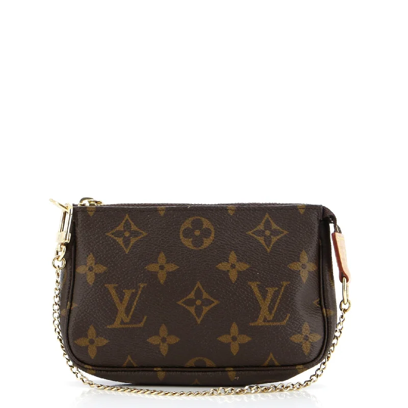Lightweight money clips for travelPochette Accessoires Monogram Canvas Mini