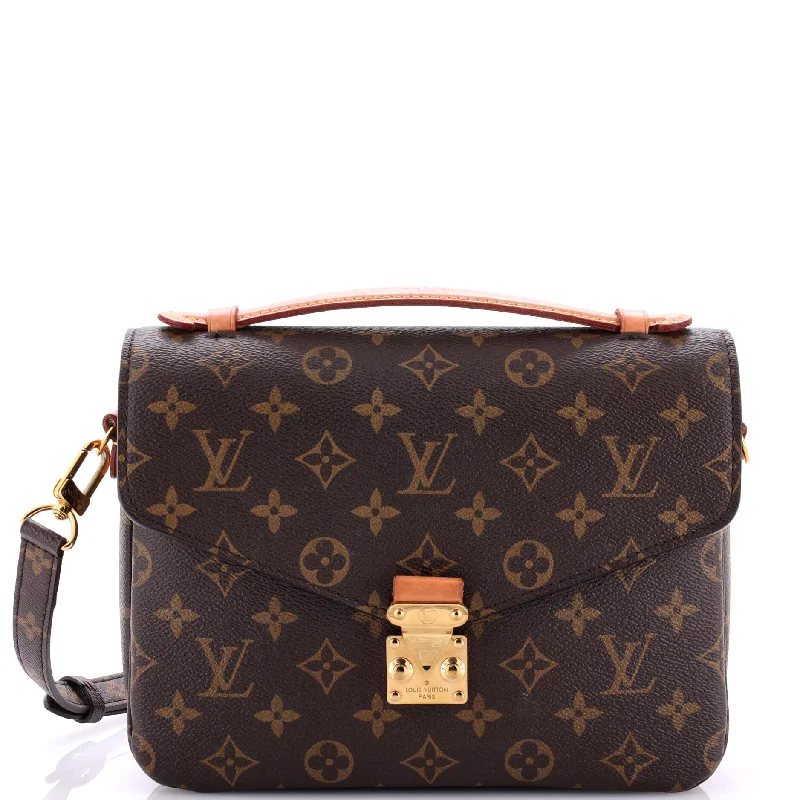 Luxury leather money clips with card slotsPochette Metis Monogram Canvas