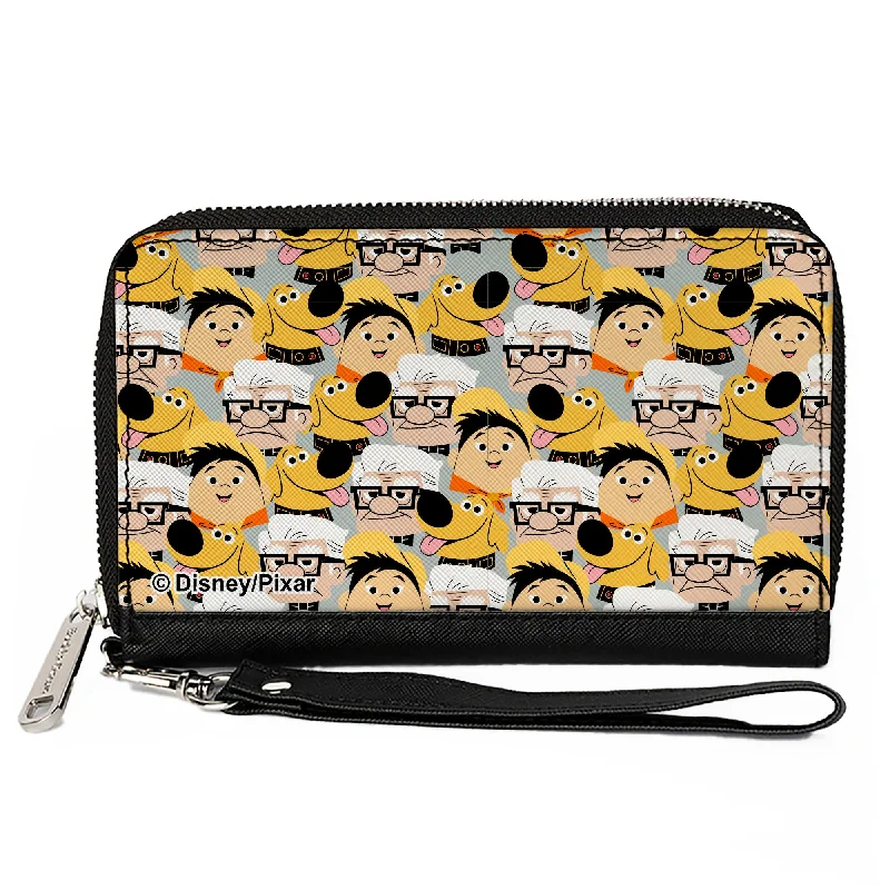 How to choose the right money clipPU Zip Around Wallet Rectangle - Up 3-Character Faces Stacked Gray