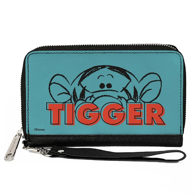 Money clips with built-in bottle openersPU Zip Around Wallet Rectangle - Winnie the Pooh TIGGER Peek Pose Blue/Red/Black Money clips with built-in bottle openersPU Zip Around Wallet Rectangle - Winnie the Pooh TIGGER Peek Pose Blue/Red/Black