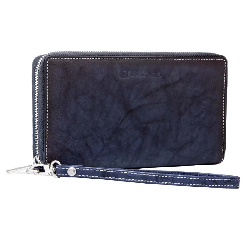 Luxury leather money clips with card slotsWomen's RFID Blocking Zip-Around Clutch