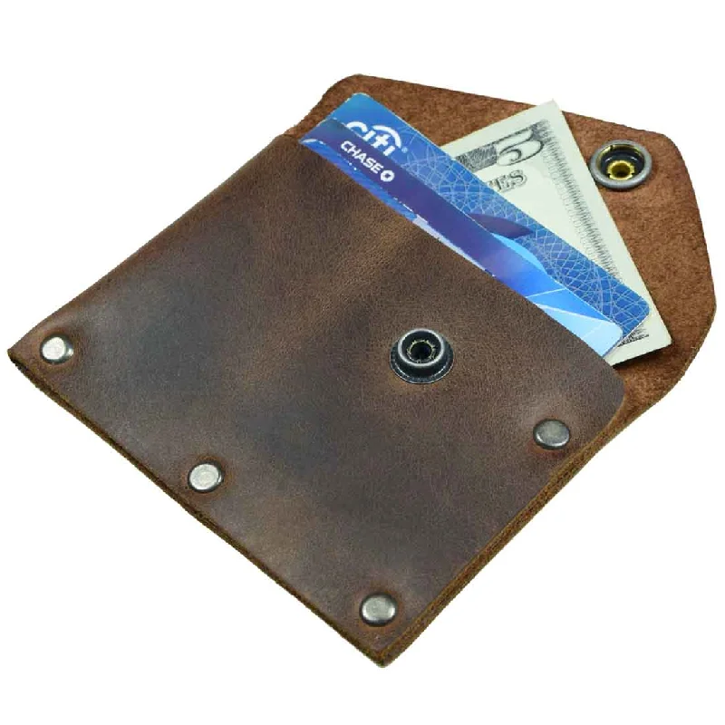 Lightweight money clips for travelRiveted Card Holder with Snap