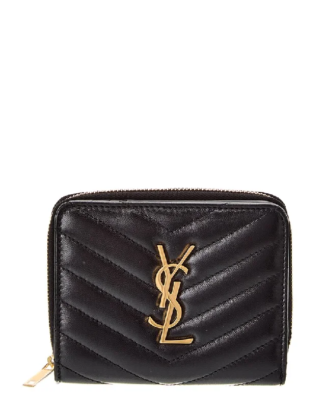 Elegant money clips for weddingsSaint Laurent Cassandre Matelasse Leather Card Case