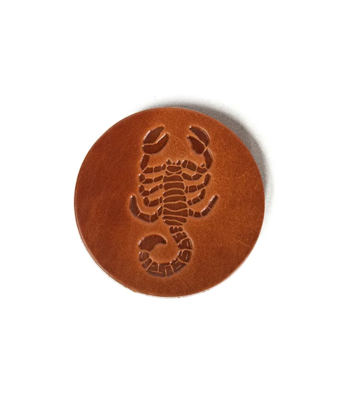 Vintage-style money clips for collectorsScorpion Leather Coasters