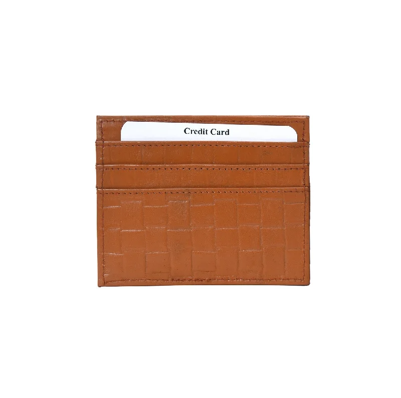 Stainless steel money clips for durabilitySecure RFID card case #CC09 Rust
