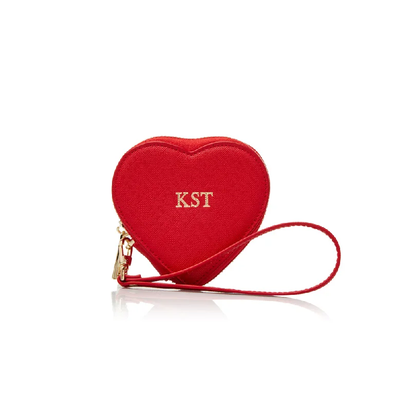 Stainless steel money clips for durabilitySmall Heart Shaped coin purse