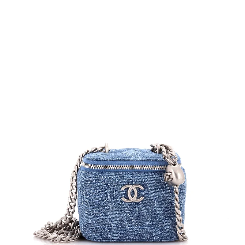 Stainless steel money clips for durabilitySweet Heart Vanity Case with Chain Quilted Camellia Denim Mini Stainless steel money clips for durabilitySweet Heart Vanity Case with Chain Quilted Camellia Denim Mini