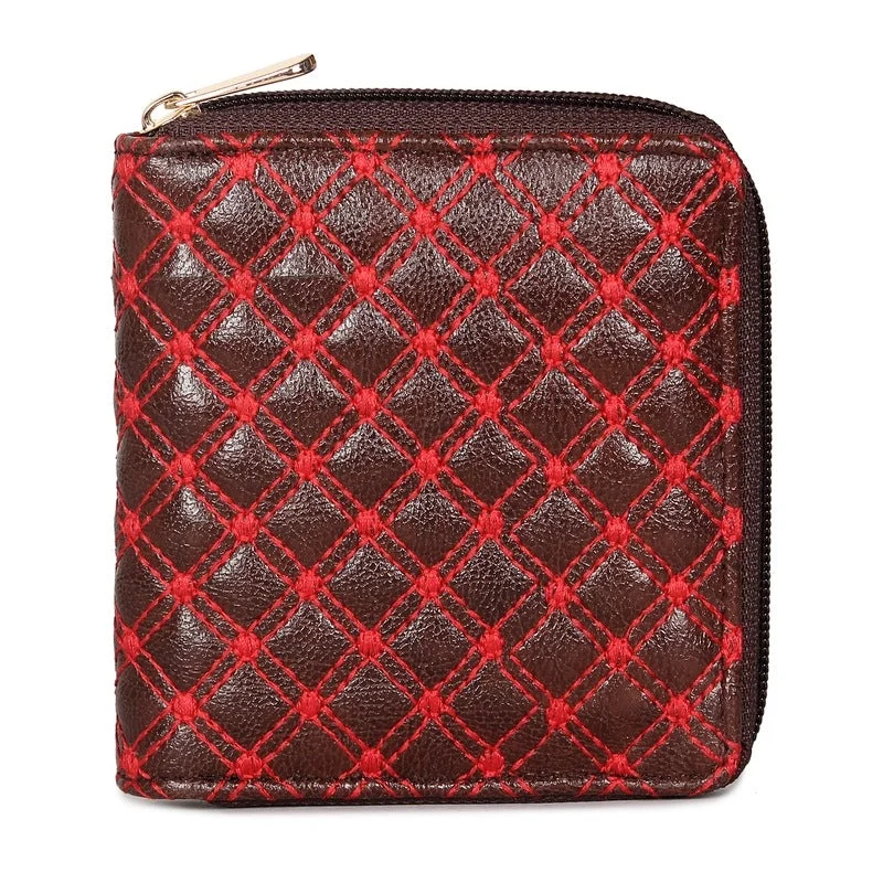 How to clean and maintain metal money clipsTHE CLOWNFISH Cozy Collection Womens Wrist Wallet Clutch Purse with embroidered design (Red)
