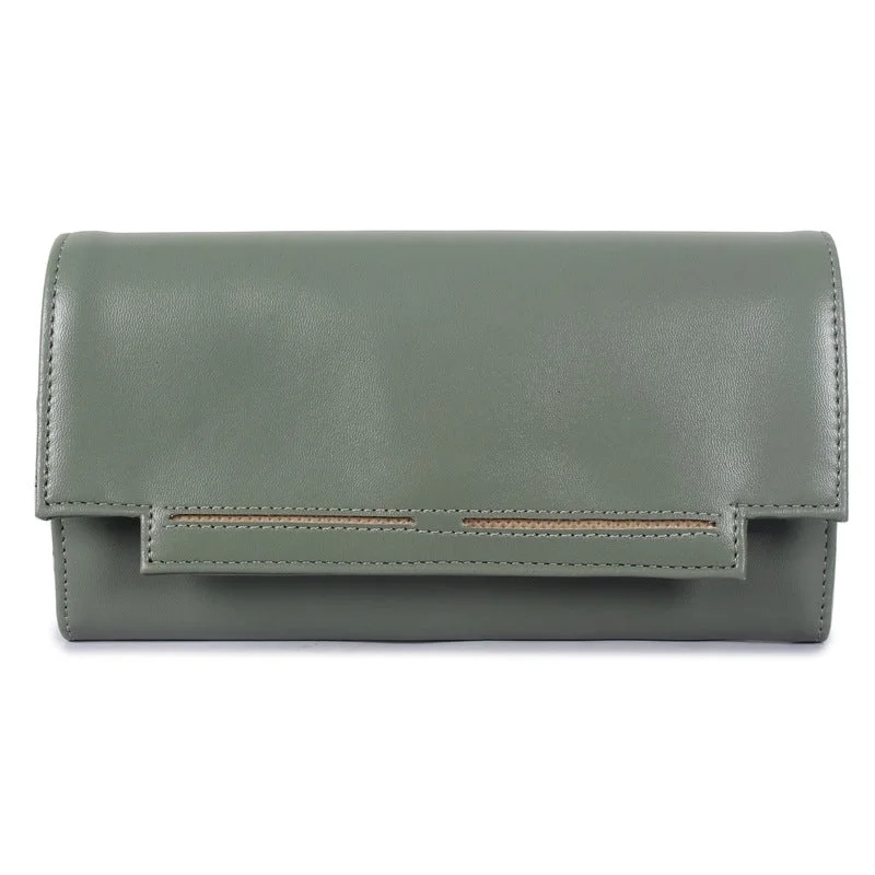 Lightweight money clips for travelTHE CLOWNFISH Laura Collection Womens Wallet Clutch Ladies Purse with multiple card slots (Olive Green) Lightweight money clips for travelTHE CLOWNFISH Laura Collection Womens Wallet Clutch Ladies Purse with multiple card slots (Olive Green)