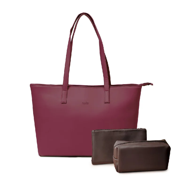 Stainless steel money clips for durabilityTravel Tote - Burgundy