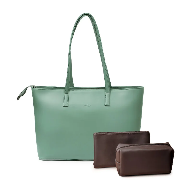 Money clips vs traditional walletsTravel Tote - Mint Green