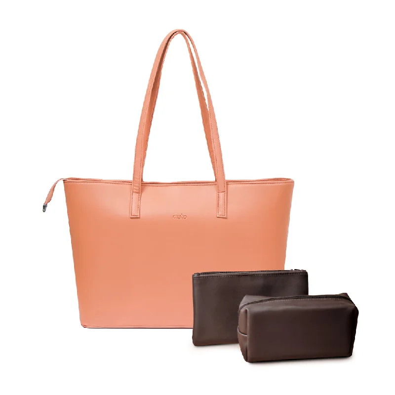 Money clips for women with sleek designsTravel Tote - Papaya Punch