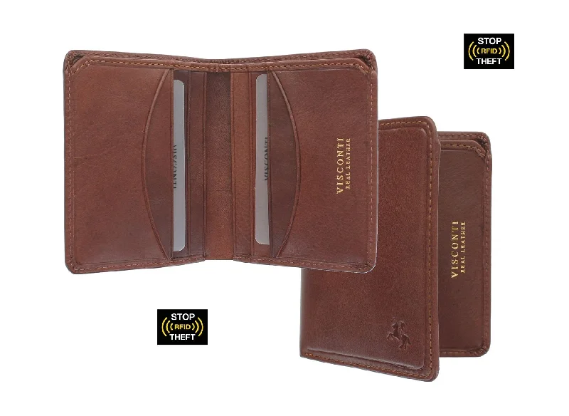 Money clips for women with sleek designsVisconti Tuscany Collection XAVI Leather Wallet With RFID Protection TSC39