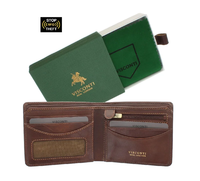 Money clips for holding large amounts of cashVisconti Tuscany Collection FRANCESCA Leather Wallet With RFID Protection TSC46