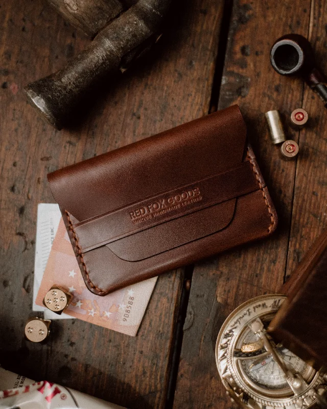 Money clips for holding large amounts of cashThe Fox Leather Card Wallet V09