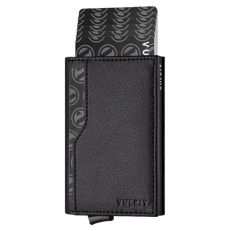 Stainless steel money clips for durabilityVC205- Card Holder Wallet for Mens with Double ID Windows, Holds Up to 12 Cards