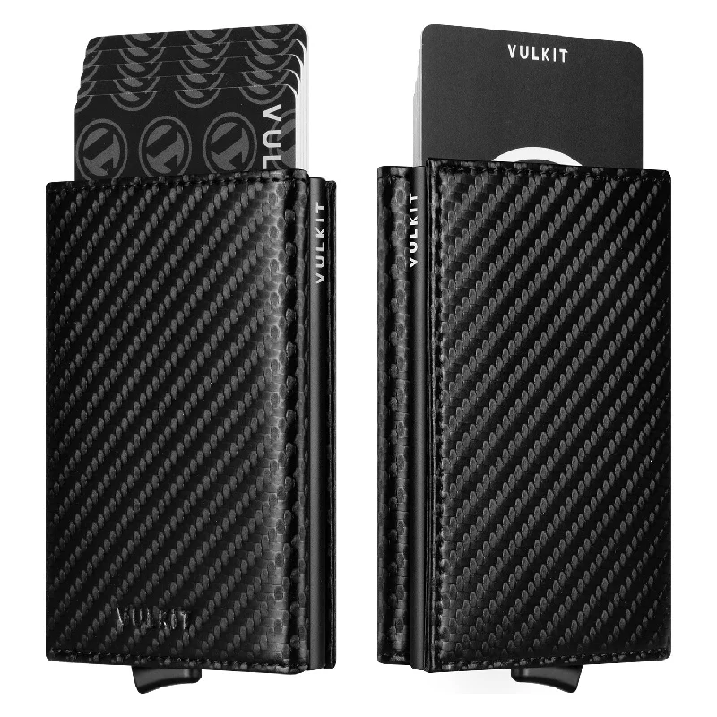 Money clips vs traditional walletsVC208-RFID Blocking Leather Card Wallet with ID Window and Banknote Compartment