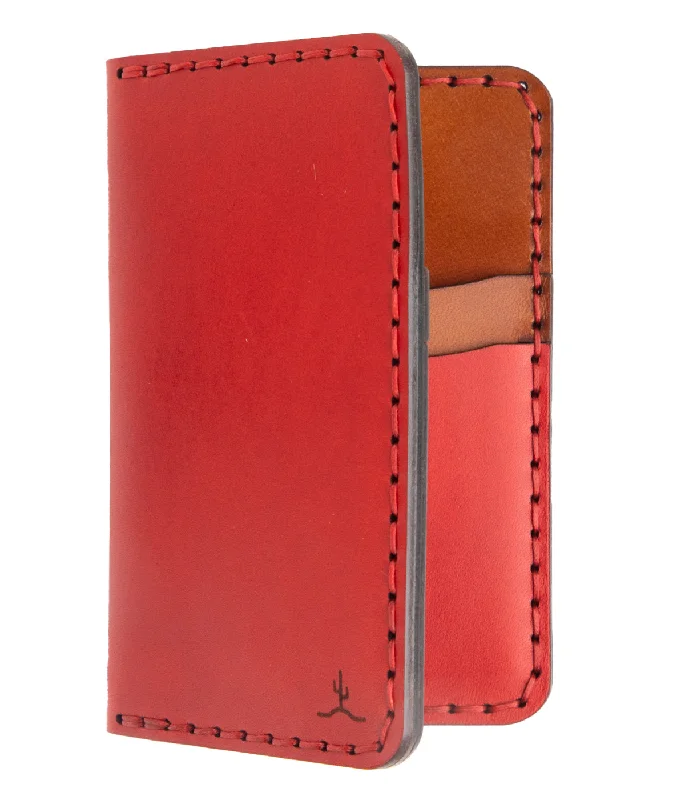 Money clips with magnetic closureVertical Primary - Red
