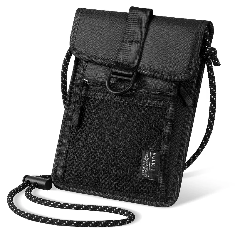 Money clips with magnetic closureVTP100- Neck Wallet Passport Holder with RFID Protection Travel Wallet Neck Pouch Travel Essentials for Men Women