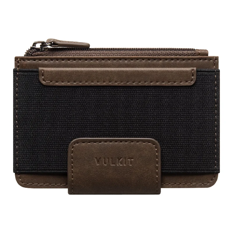 Slim money clips for minimalist walletsVW110- Palm-size Bifold Wallet with a Zipper Pocket & an Elastic Slot
