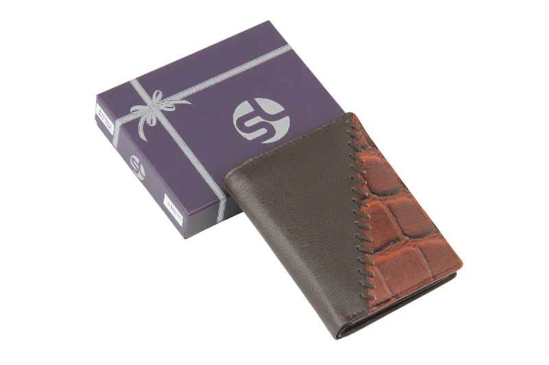 Vintage-style money clips for collectorsMens Leather Wallet 92940 (BROWN)