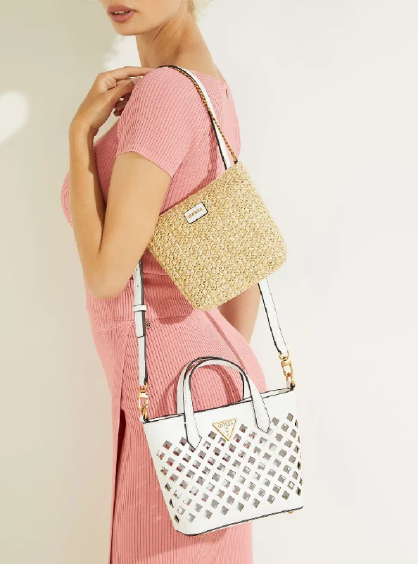 How to clean and maintain metal money clipsWhite Aqua Mini Tote Bag