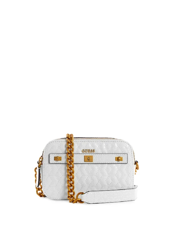 Money clips with built-in bottle openersWhite Noelle Crossbody Camera Bag