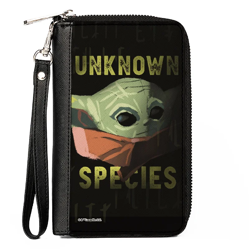 Money clips for holding large amounts of cashWomen's PU Zip Around Wallet Rectangle - Star Wars The Child Stylized Face UNKNOWN SPECIES Black Green Money clips for holding large amounts of cashWomen's PU Zip Around Wallet Rectangle - Star Wars The Child Stylized Face UNKNOWN SPECIES Black Green