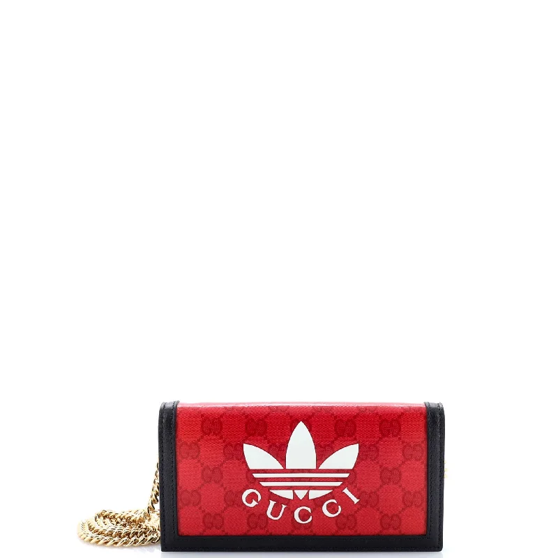 Money clips with RFID protectionx adidas Wallet on Chain GG Coated Canvas
