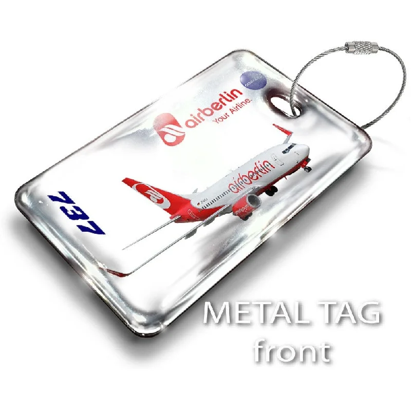 Foldable Passport Covers & Wallets Made of Flexible PVC for Easy StorageAir Berlin 737 Luggage Tag Foldable Passport Covers & Wallets Made of Flexible PVC for Easy StorageAir Berlin 737 Luggage Tag