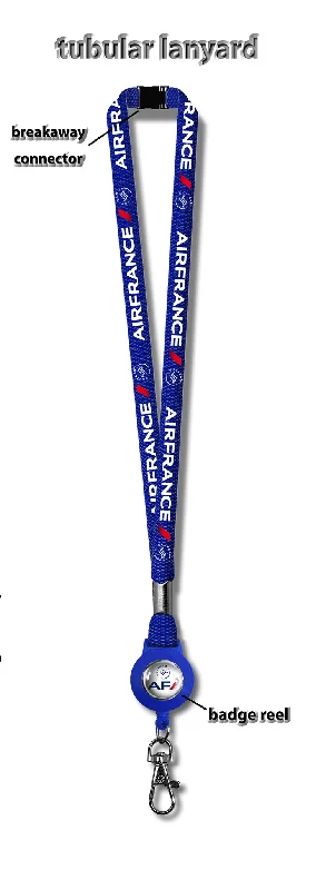 Silver-Plated Passport Covers & Wallets with Gemstone Accents for Elegant WomenAir France Skyteam Tubular Lanyard + Badge Reel