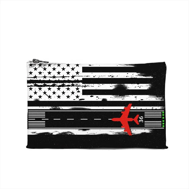 RFID-Blocking Passport Covers & Wallets in Sleek Black for Business TripsAmerican Flag Runway Pouch RFID-Blocking Passport Covers & Wallets in Sleek Black for Business TripsAmerican Flag Runway Pouch