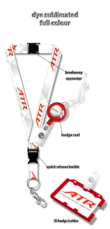 Magnetic-Closure Passport Covers & Wallets for Quick AccessATR Logo Lanyard