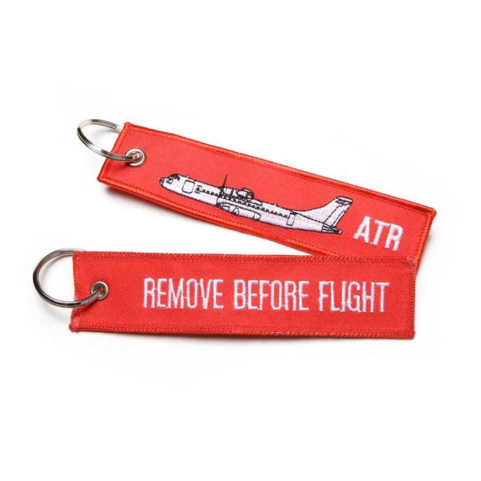 Foldable Passport Covers & Wallets Made of Flexible PVC for Easy StorageATR Remove before flight embroidered key chain Foldable Passport Covers & Wallets Made of Flexible PVC for Easy StorageATR Remove before flight embroidered key chain