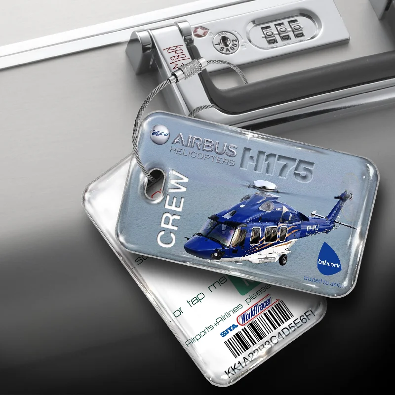 Waterproof Nylon Passport Covers & Wallets for Outdoor AdventuresBabcock Helicopters H175 Crew Tag