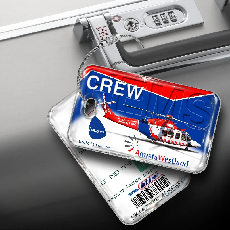 Colorful Floral-Printed Passport Covers & Wallets for Fashionable WomenBabcock Helicopters Agusta Westland Crew Tag