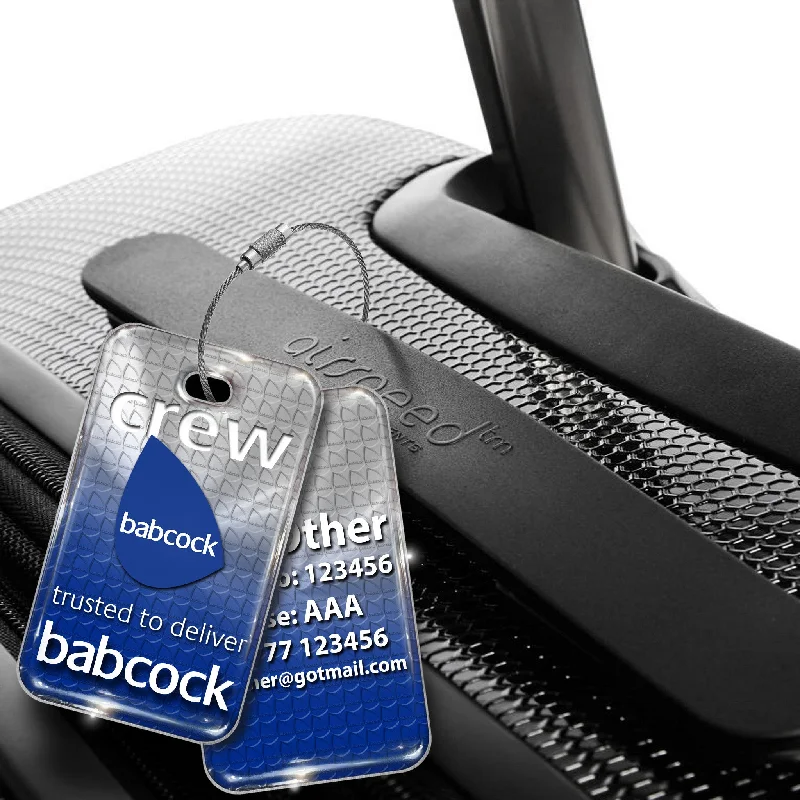 Embroidered Silk Passport Covers & Wallets with Gold Thread for Special OccasionsBabcock Helicopters Logo Tag