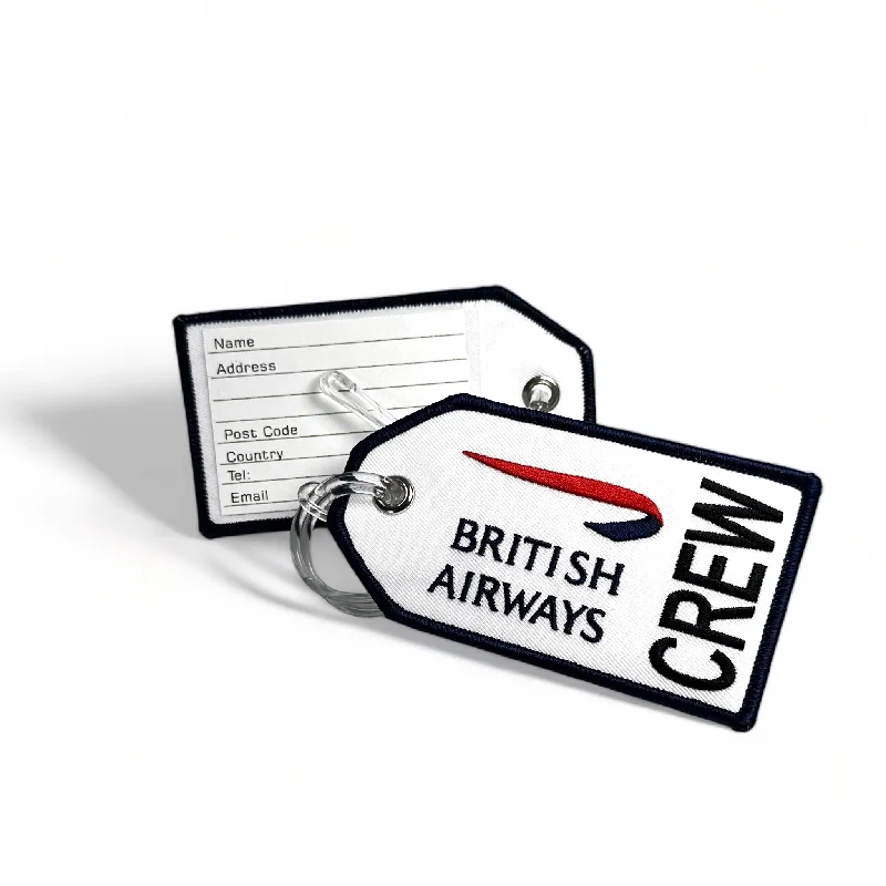 Monogrammed Leather Passport Covers & Wallets as Personalized GiftsBritish Airways- Embroidered Tag Monogrammed Leather Passport Covers & Wallets as Personalized GiftsBritish Airways- Embroidered Tag