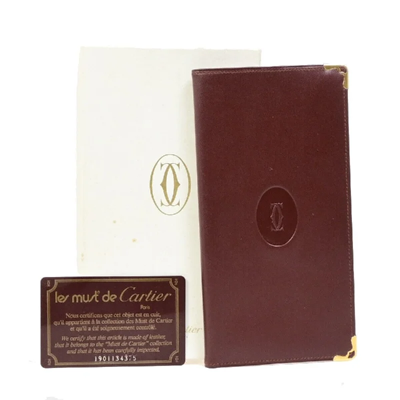 Cartier Must De Cartier  Leather Wallet  (Pre-Owned)