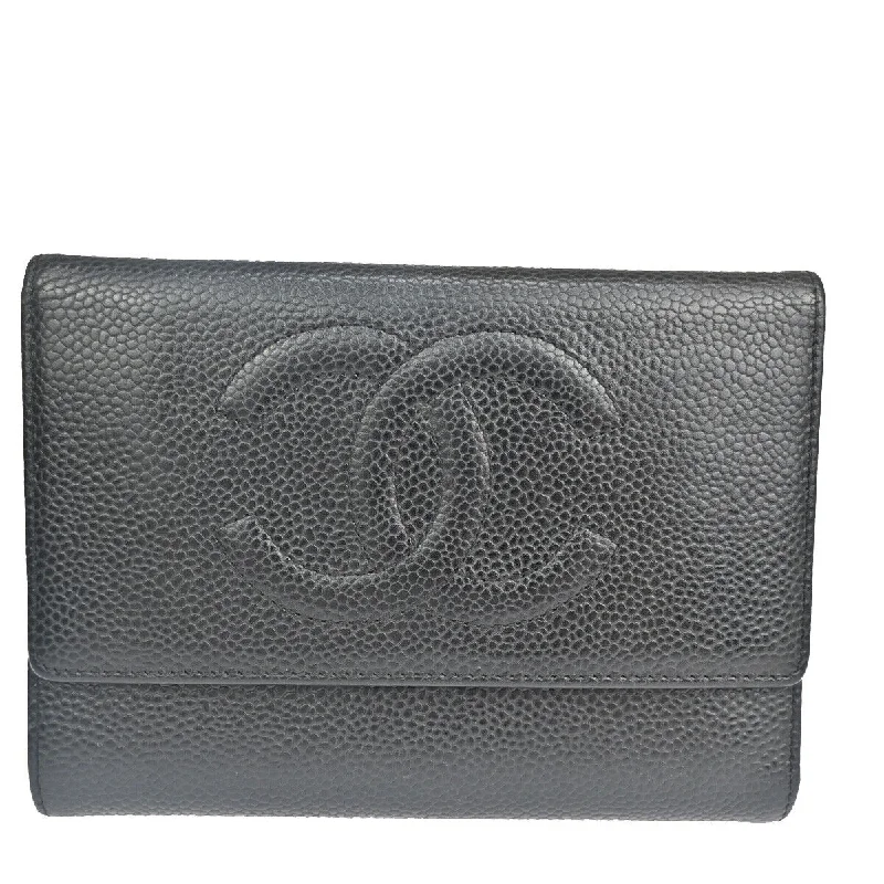 Chanel Logo Cc  Leather Wallet  (Pre-Owned)