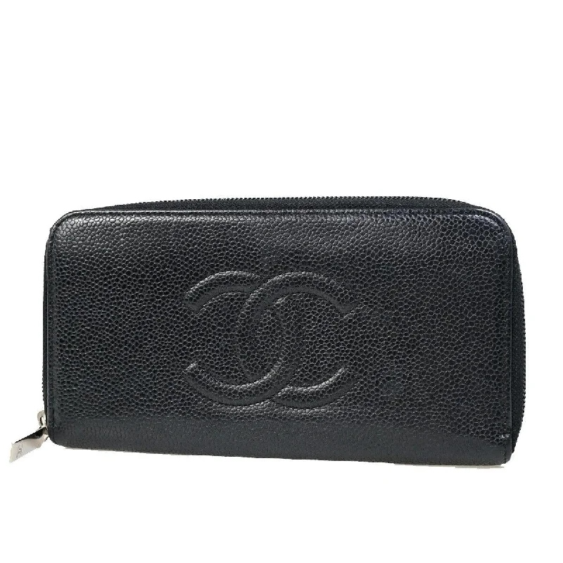 Chanel Zip Around Wallet  Leather Wallet  (Pre-Owned)