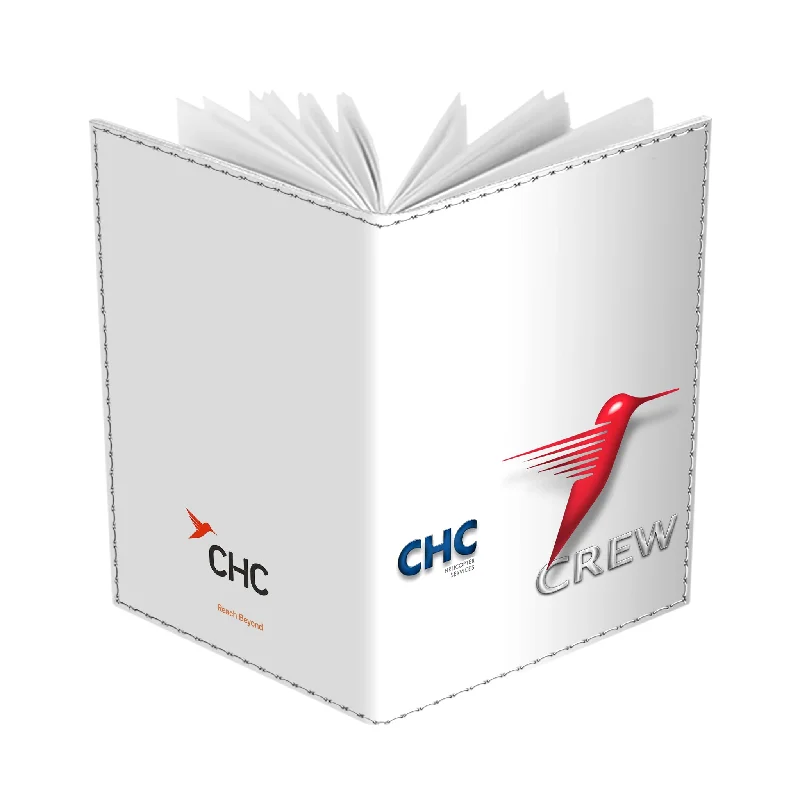 Monogrammed Leather Passport Covers & Wallets as Personalized GiftsCHC Helicopter Logo Landscape Passport Cover