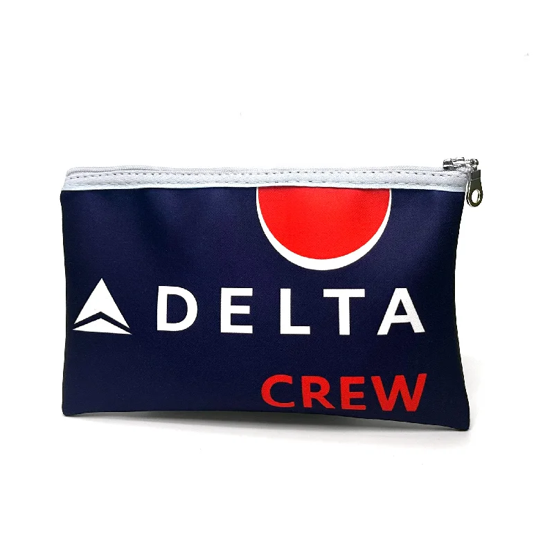 Waterproof Nylon Passport Covers & Wallets for Outdoor AdventuresDelta Airlines-Plum Cosmetic Pouch