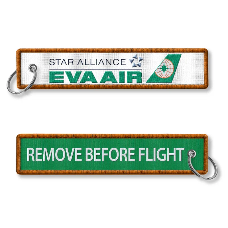 Embroidered Silk Passport Covers & Wallets with Gold Thread for Special OccasionsEva Air-Remove Before Flight