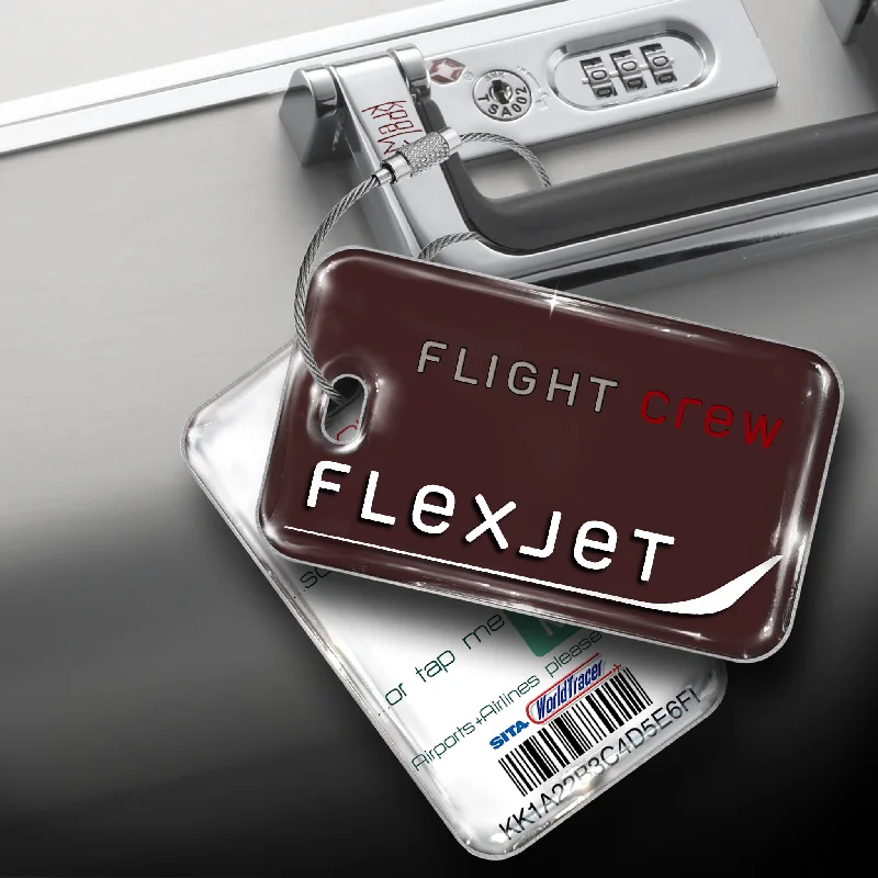 Magnetic-Closure Passport Covers & Wallets for Quick AccessFlexjet Landscape Brown Tag