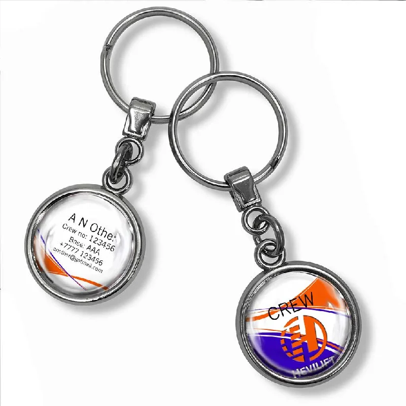 Animal-Print Passport Covers & Wallets for Trendy FashionistasHevilift Logo Metal Keyring